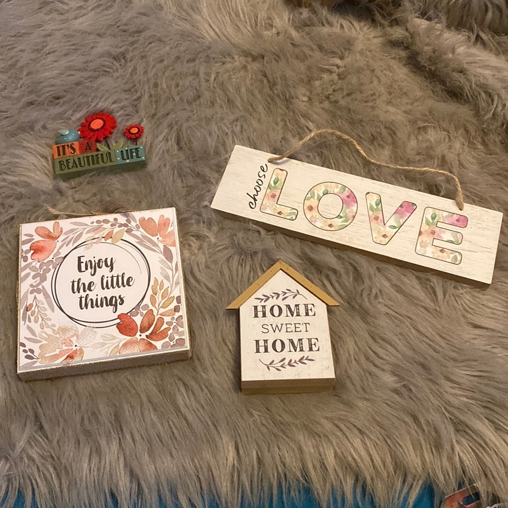 4 piece home decor